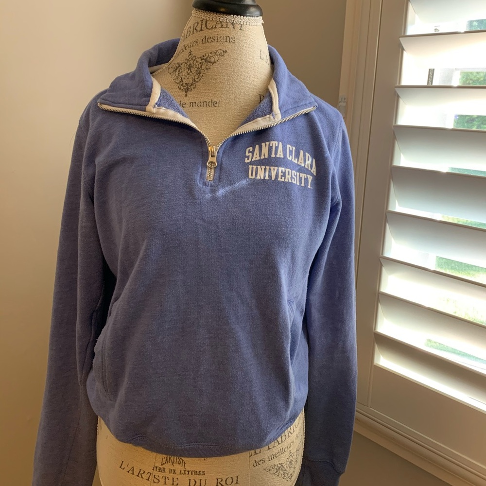 Periwinkle quarter zip